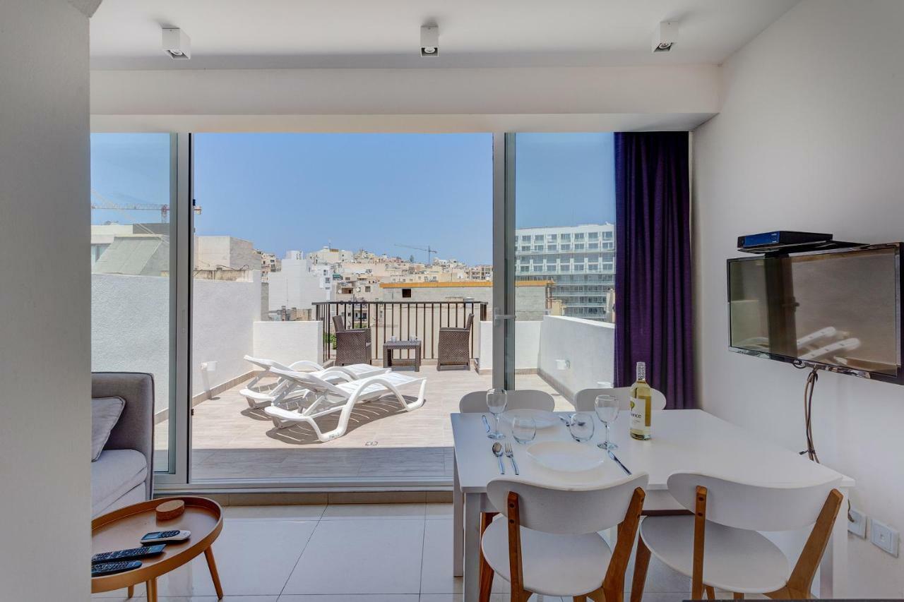 Cosy 1Br Penthouse With Terrace, Great Location Apartment Gzira Luaran gambar